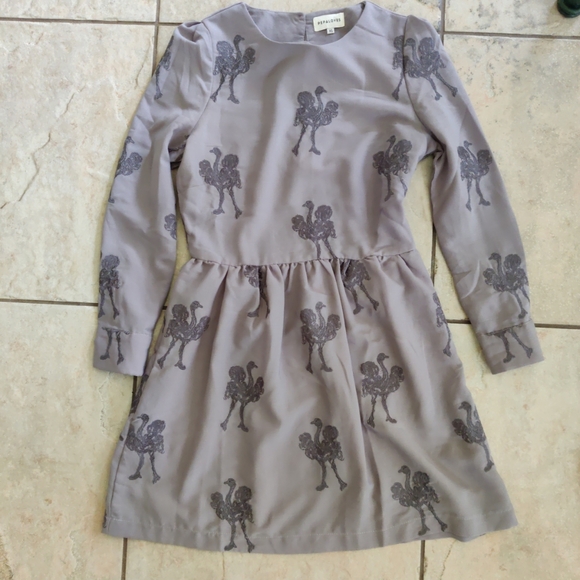 Anthropologie Dresses & Skirts - Anthropologie Pepaloves Ostrich Barbara Dress XS HTF